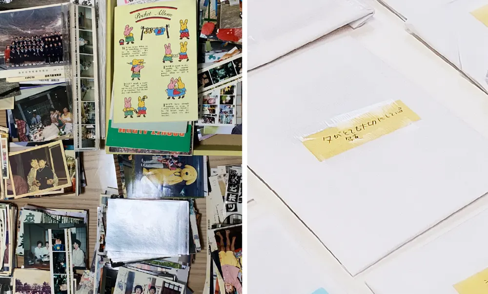 大量のアルバムやプリント写真