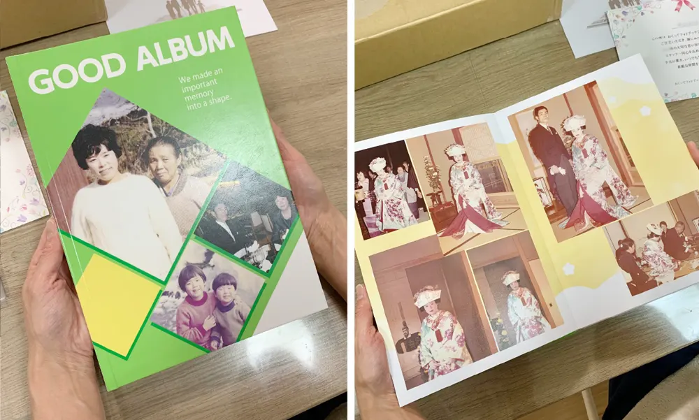 大量のアルバムやプリント写真