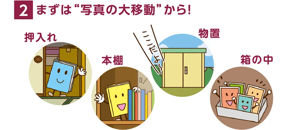 2.まずは“写真の大移動”から!