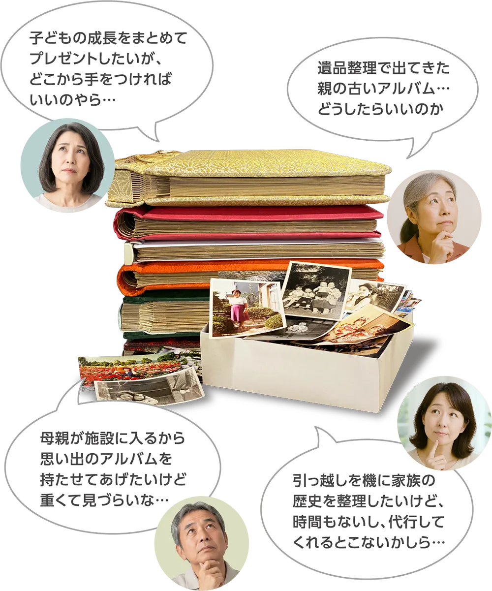 写真整理でお困りの皆さん